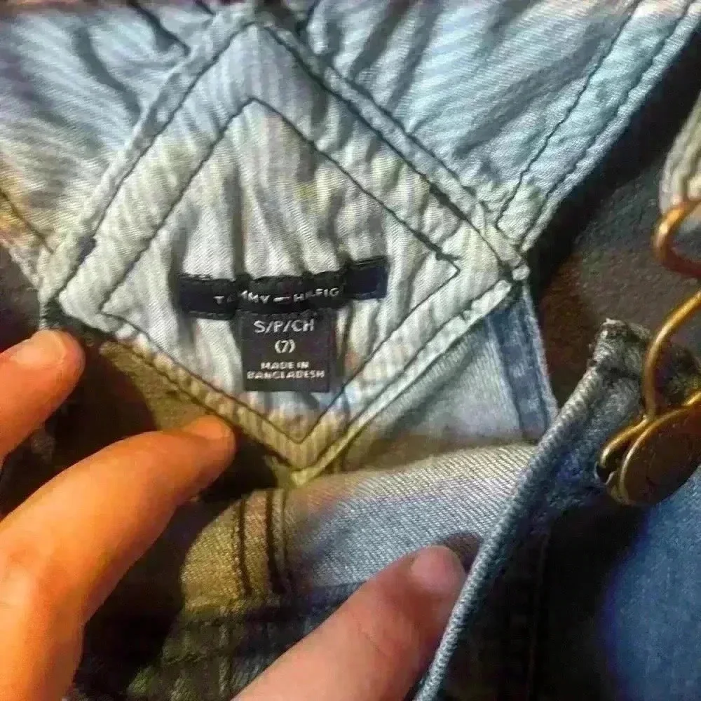Kids Tommy Hilfiger Denim Overalls Small